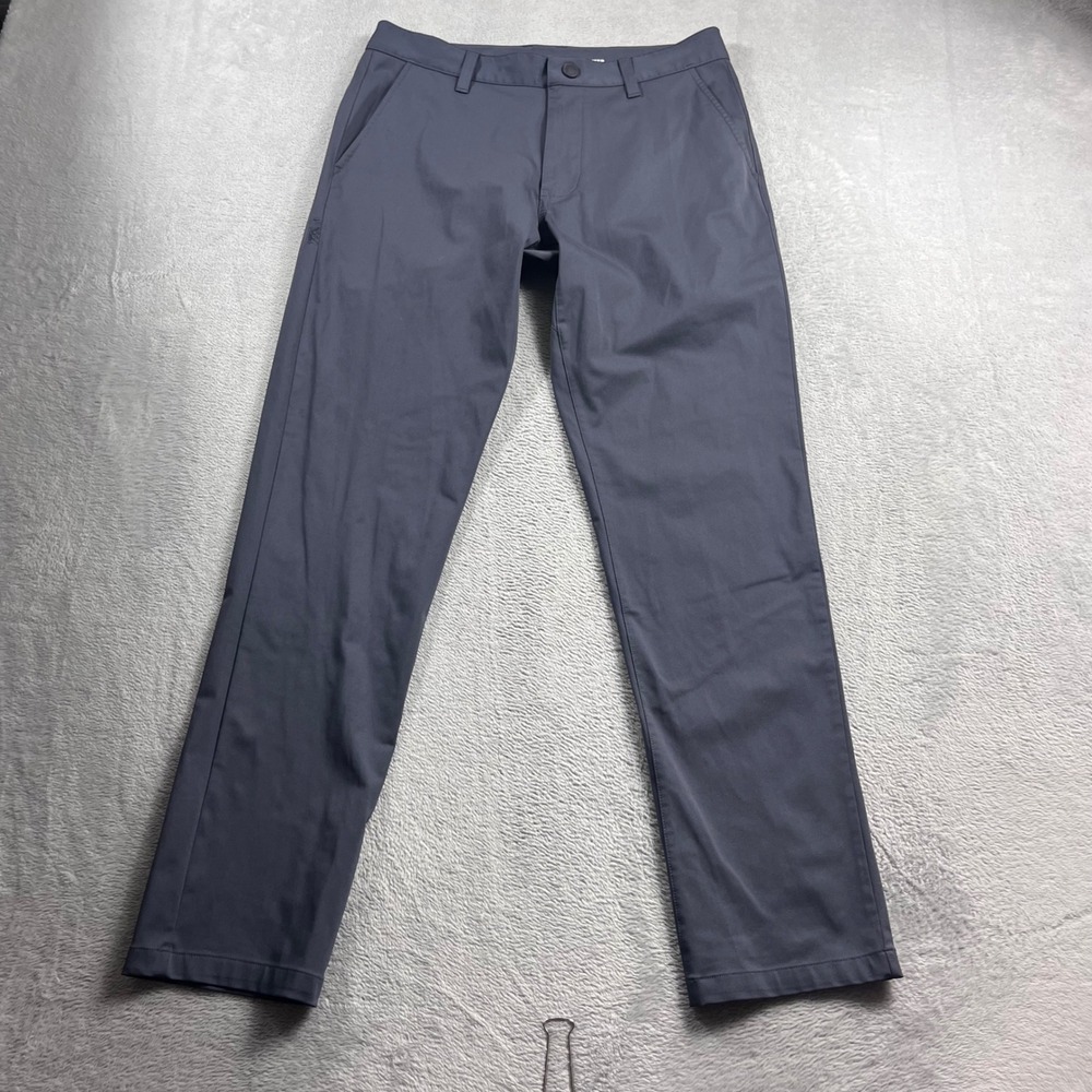 Rhone Commuter Slim Pants Mens 30 Dark Gray Stretch Performance Trousers